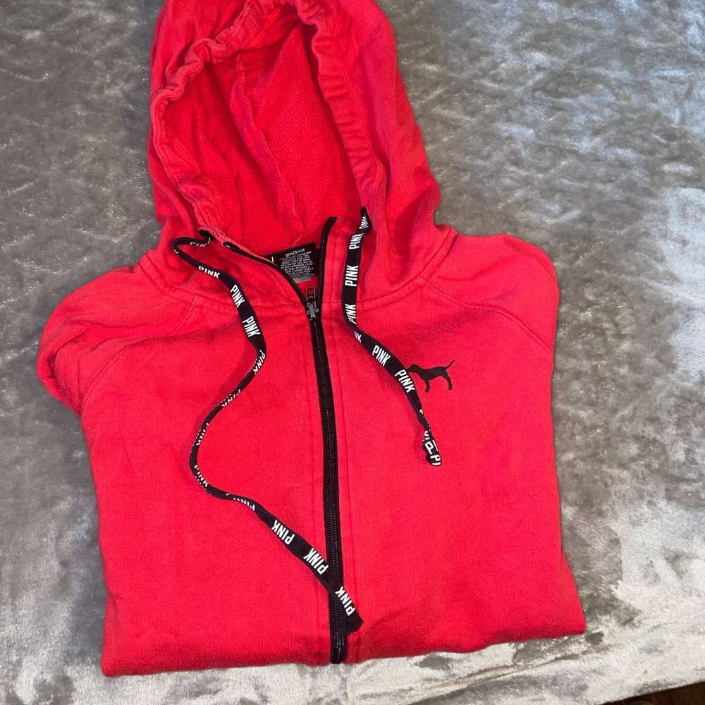 Victoria Secret Pink zip up hoodie size xs